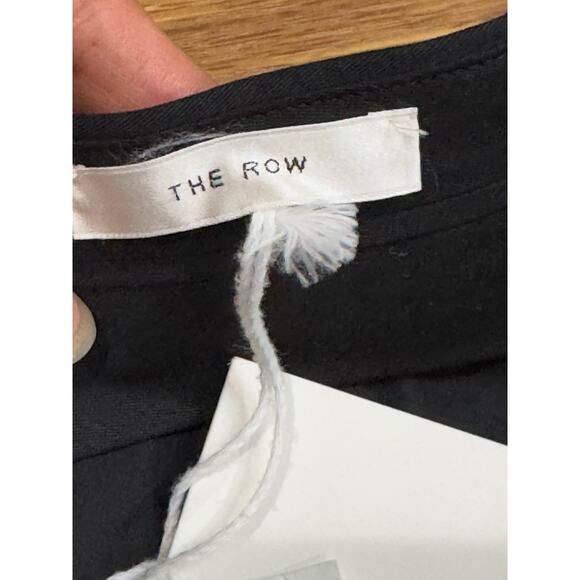 THE ROW Cotton/cashmere Black Bapri Cropped Cotton-Blend Straight-Leg Pants 12 - Picture 11 of 13